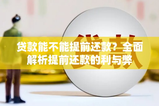文水贷款能不能提前还款？全面解析提前还款的利与弊