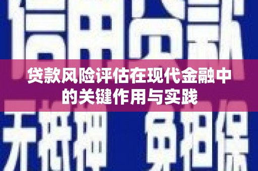 文水贷款风险评估在现代金融中的关键作用与实践