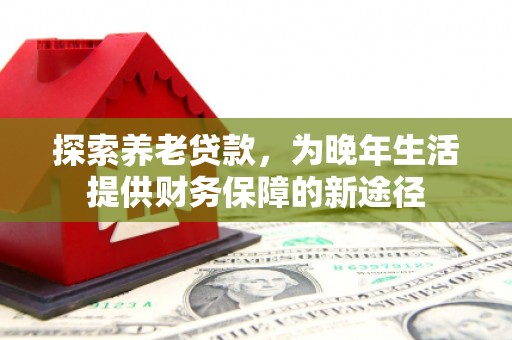 文水探索养老贷款，为晚年生活提供财务保障的新途径