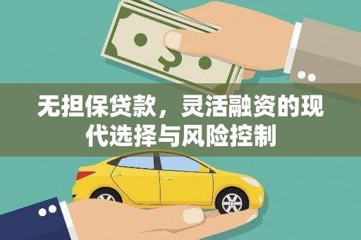 文水无担保贷款，灵活融资的现代选择与风险控制
