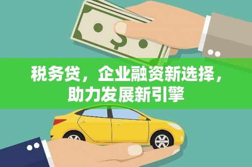 文水税务贷，企业融资新选择，助力发展新引擎