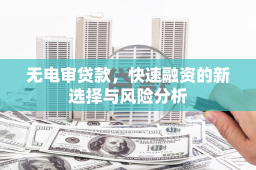 文水无电审贷款，快速融资的新选择与风险分析