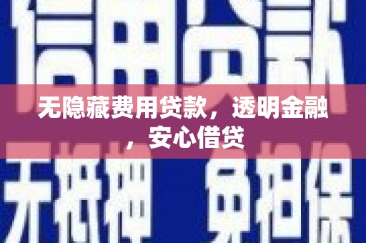文水无隐藏费用贷款，透明金融，安心借贷