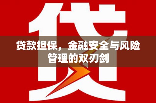 文水贷款担保，金融安全与风险管理的双刃剑