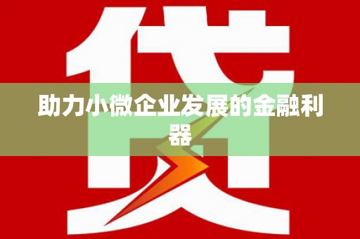 文水助力小微企业发展的金融利器